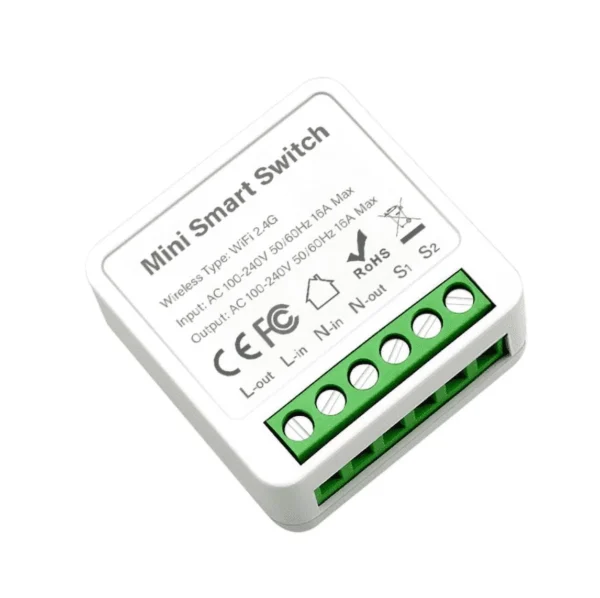 Mini WiFi Relay Switch 16A – Smart Wireless Control for Home Automation