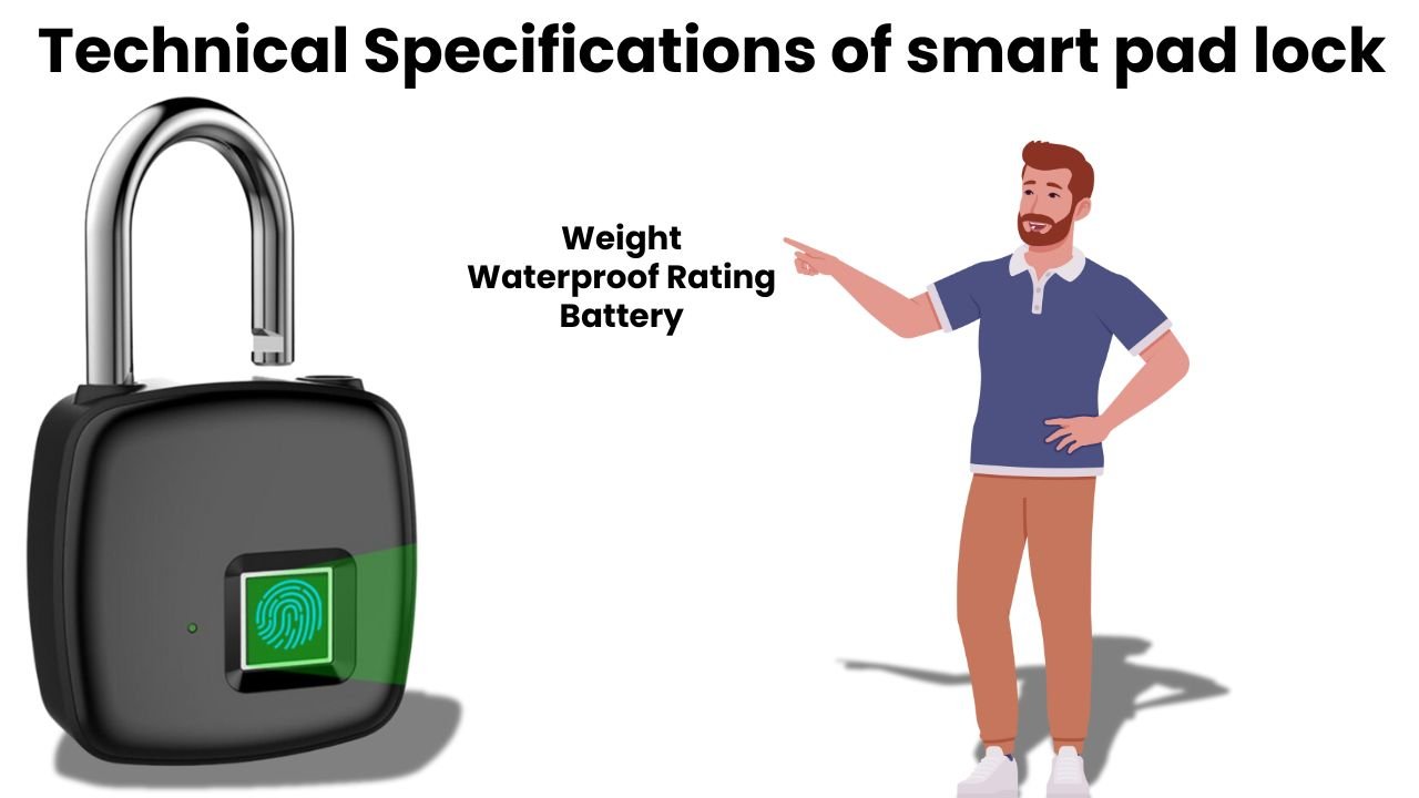 Waterproof fingerprint smart padlock securing locker in Lahore