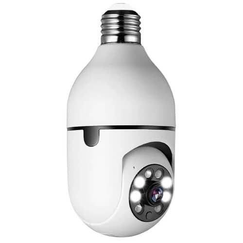 Best smart bulb camera in Pakistan with 360° rotation and night vision - discreet WiFi spy cam for home security