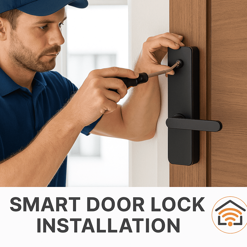 Smart door lock installation service