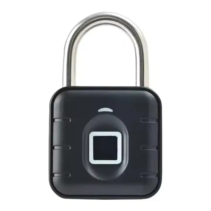 Fingerprint Smart Padlock front view – waterproof and keyless security