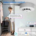 WIFI Smart Smoke Alarm with Temperature and Humidity Sensor Fire Detection - Image 5