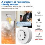 WIFI Smart Smoke Alarm with Temperature and Humidity Sensor Fire Detection - Image 3