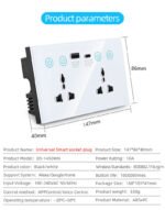 Universal Dual Wall Socket with USB Type-C - Image 2