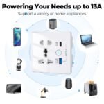 Single Socket With Usb Type C Fast Charge Universal - Image 4