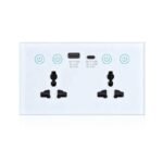 Universal Dual Wall Socket with USB Type-C