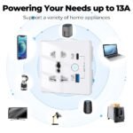 Single Socket With Usb Type C Fast Charge Universal - Image 4