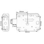 RFID Smart Rim Lock With Dual Cylinder - Image 4